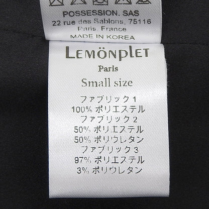 LEMONPLET レモンプレット FAUX FUR KIRE LACE DETAIL VEST エコファーベスト レディース ブラック S ベスト