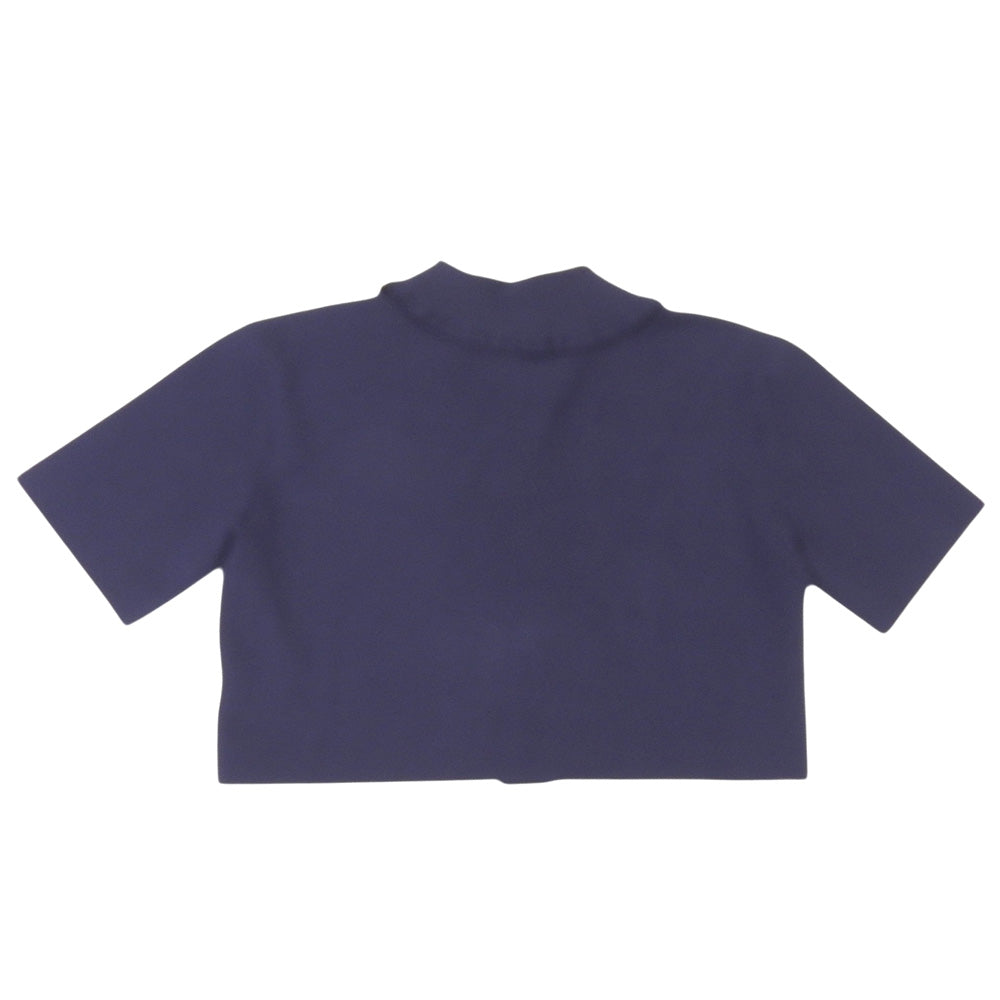 LEMONPLET レモンプレット KNIT RUSIA MINI CARDIGAN 半袖 カーディガン トップス レディース ネイビー ONE SIZE トップス