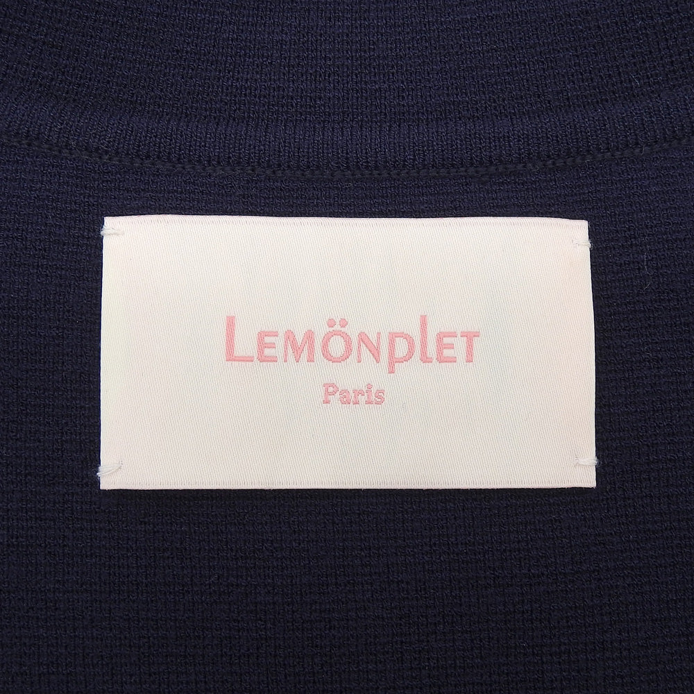 LEMONPLET レモンプレット KNIT RUSIA MINI CARDIGAN 半袖 カーディガン トップス レディース ネイビー ONE SIZE トップス