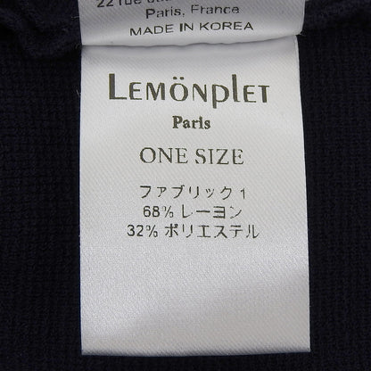 LEMONPLET レモンプレット KNIT RUSIA MINI CARDIGAN 半袖 カーディガン トップス レディース ネイビー ONE SIZE トップス