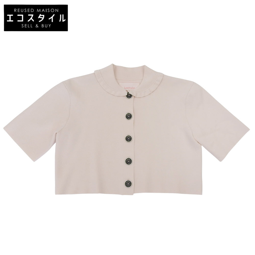 LEMONPLET レモンプレット KNIT RUSIA MINI CARDIGAN カーディガン トップス レディース ベビーピンク ONE SAIZE トップス