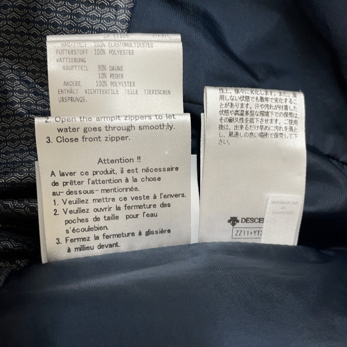 Mizusawa Down MIZUSAWA DOWN DAWQGK40U navy ALLTERRAIN MOUNTAINEER-L down jacket jacket