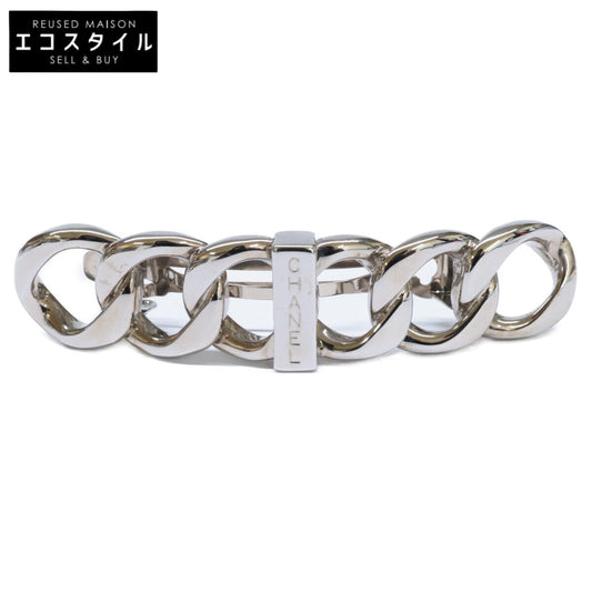 CHANEL 【Excellent Condition】98A Chain Motif Logo Barrette/Hair Accessory