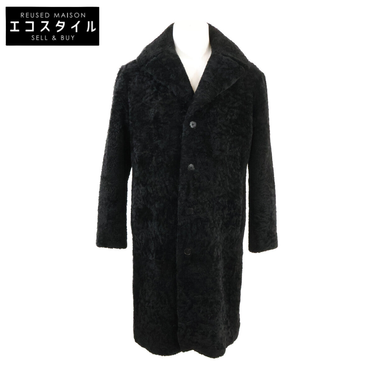 [Excellent Condition/Domestic Authentic] 524686 Y7SJ2 Shearling Center Vent Chester Coat 46 Men's
