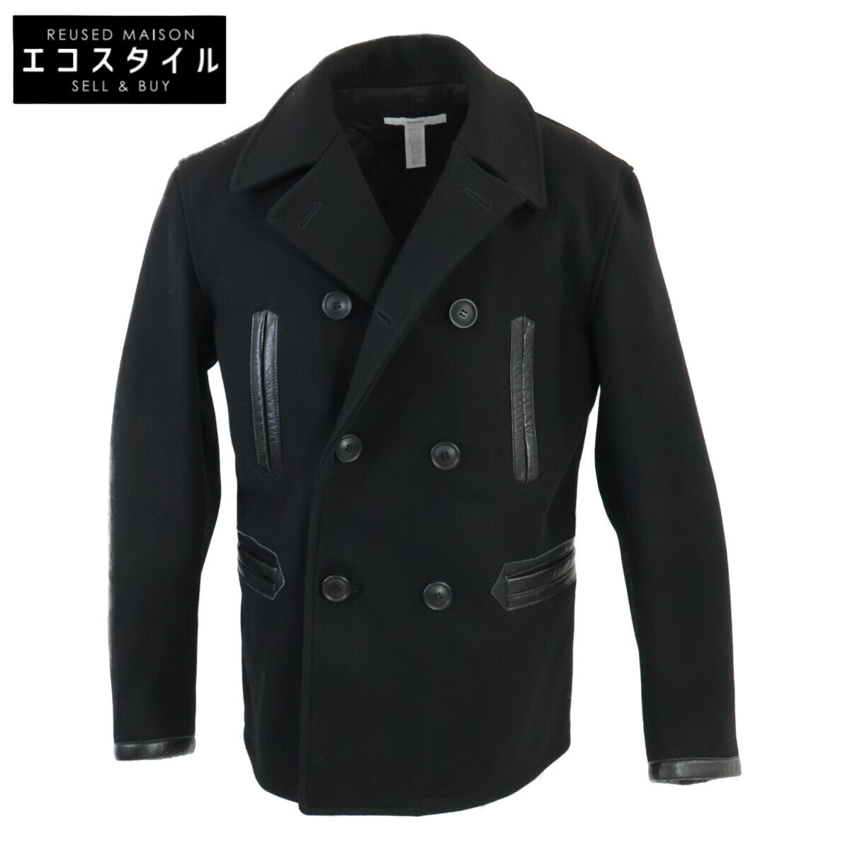 美品 菱格绗缝内衬双排扣P-COAT/P-COAT 外套 S 男士