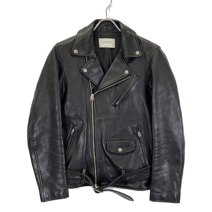 beautifulpeople Beautiful People 1715402811 Black Lambskin Vintage Leather Double Rider Jacket Jacket