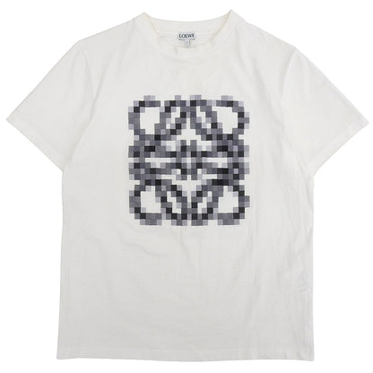 LOEWE 罗意威 像素化 Anagram T恤 女款 白色 XS S540Y22X35 上衣