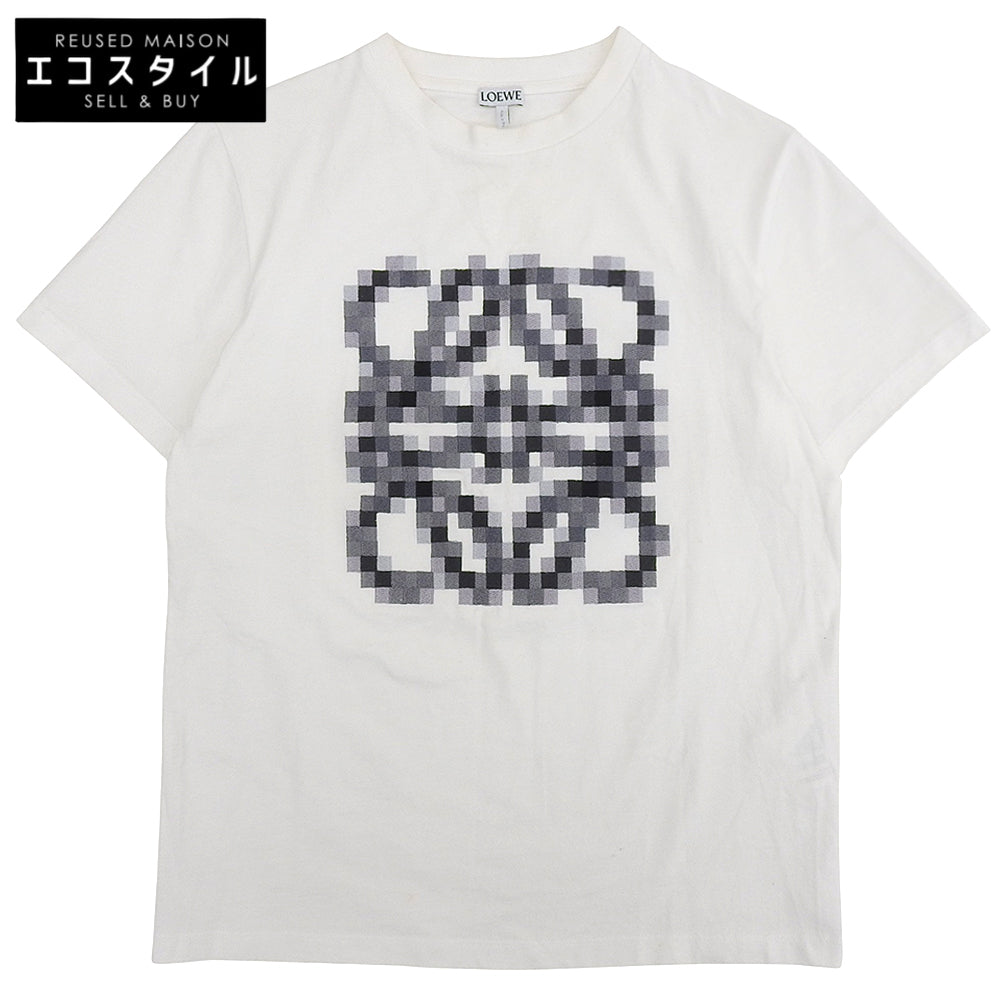 LOEWE ロエベ ピクセル アナグラム Tシャツ トップス レディース ホワイト XS S540Y22X35 トップス