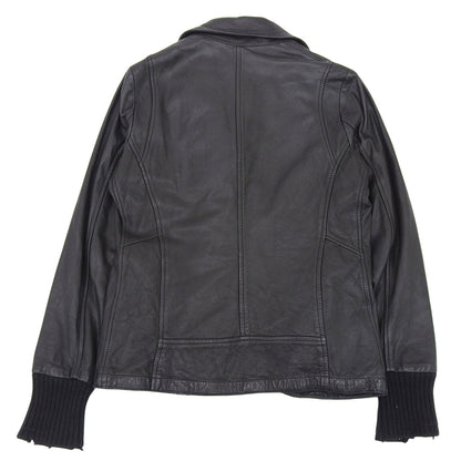 GIORGIOBRATO Giorgio Brato double-breasted leather biker jacket women's black 40 GD23F13092 jacket