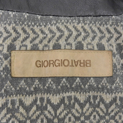 GIORGIOBRATO Giorgio Brato double-breasted leather biker jacket women's black 40 GD23F13092 jacket