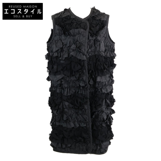 COMME des GARÇONS COMME des GARÇONS (COMME COMME) [Excellent Condition] AD2018 RB-C002 Gathered Lace Buttonless Gilet Coat