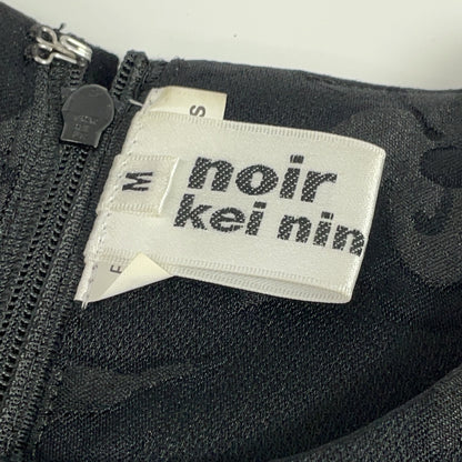 noir kei ninomiya 川久保玲 【美品】AD2019 3D-O011 花卉提花 薄纱拼接 无袖连衣裙