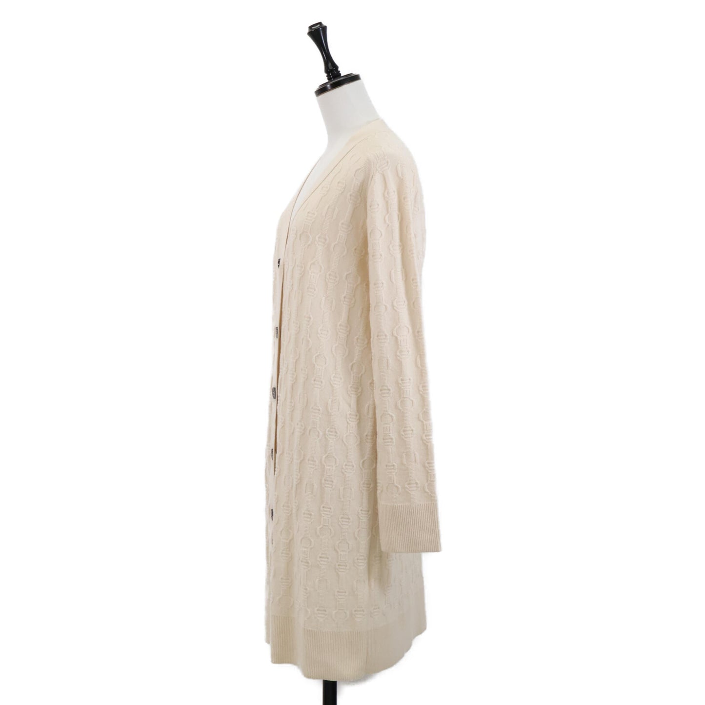 HERMES 【美品/国内正規】Lemaire Era Chaine d'Ancre Design Sellier Button Long Cardigan/Top