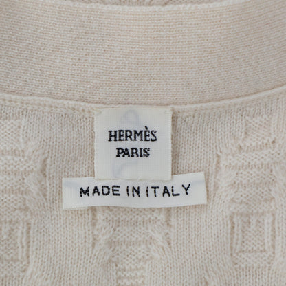 HERMES 【美品/国内正規】Lemaire Era Chaine d'Ancre Design Sellier Button Long Cardigan/Top