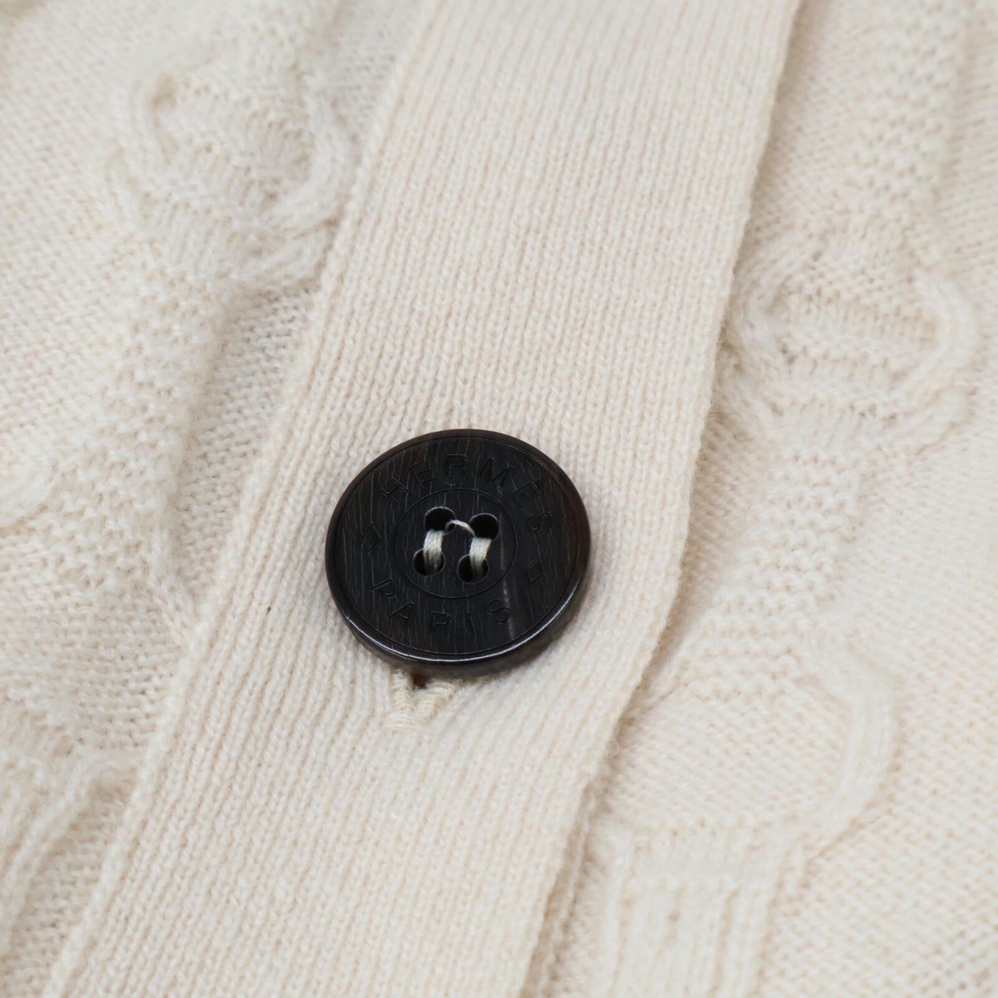 HERMES 【美品/国内正規】Lemaire Era Chaine d'Ancre Design Sellier Button Long Cardigan/Top