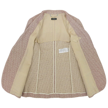 MAX&Co. マックスアンドコー 新品同様 総柄 2Bジャケット レディース レッド 48 7044038003 ジャケット
