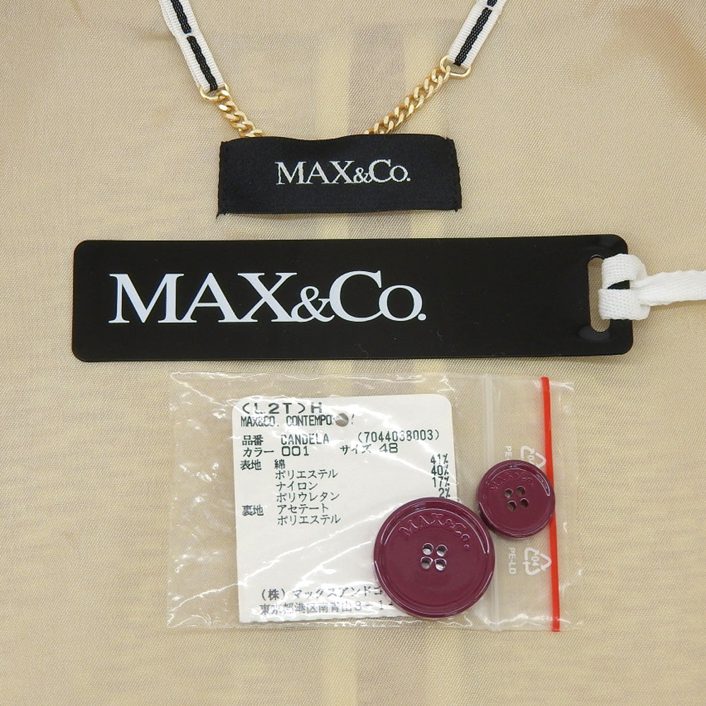 MAX&Co. マックスアンドコー 新品同様 総柄 2Bジャケット レディース レッド 48 7044038003 ジャケット
