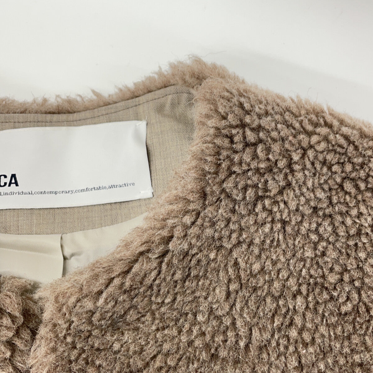 MOCA Wool Short Coat Coat F Women's