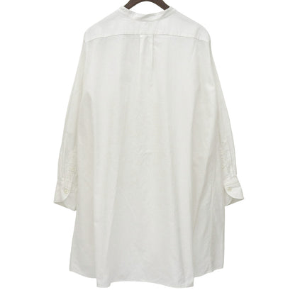 45R Forty Five R Like New Cotton Cutwork Lace Frill Tunic Shirt Blouse Top Women's White 1 5123027 Top