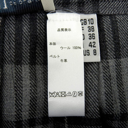 100% 羊毛 苏格兰格纹 百褶长裙 女士 灰色 42 半身裙 42 女士