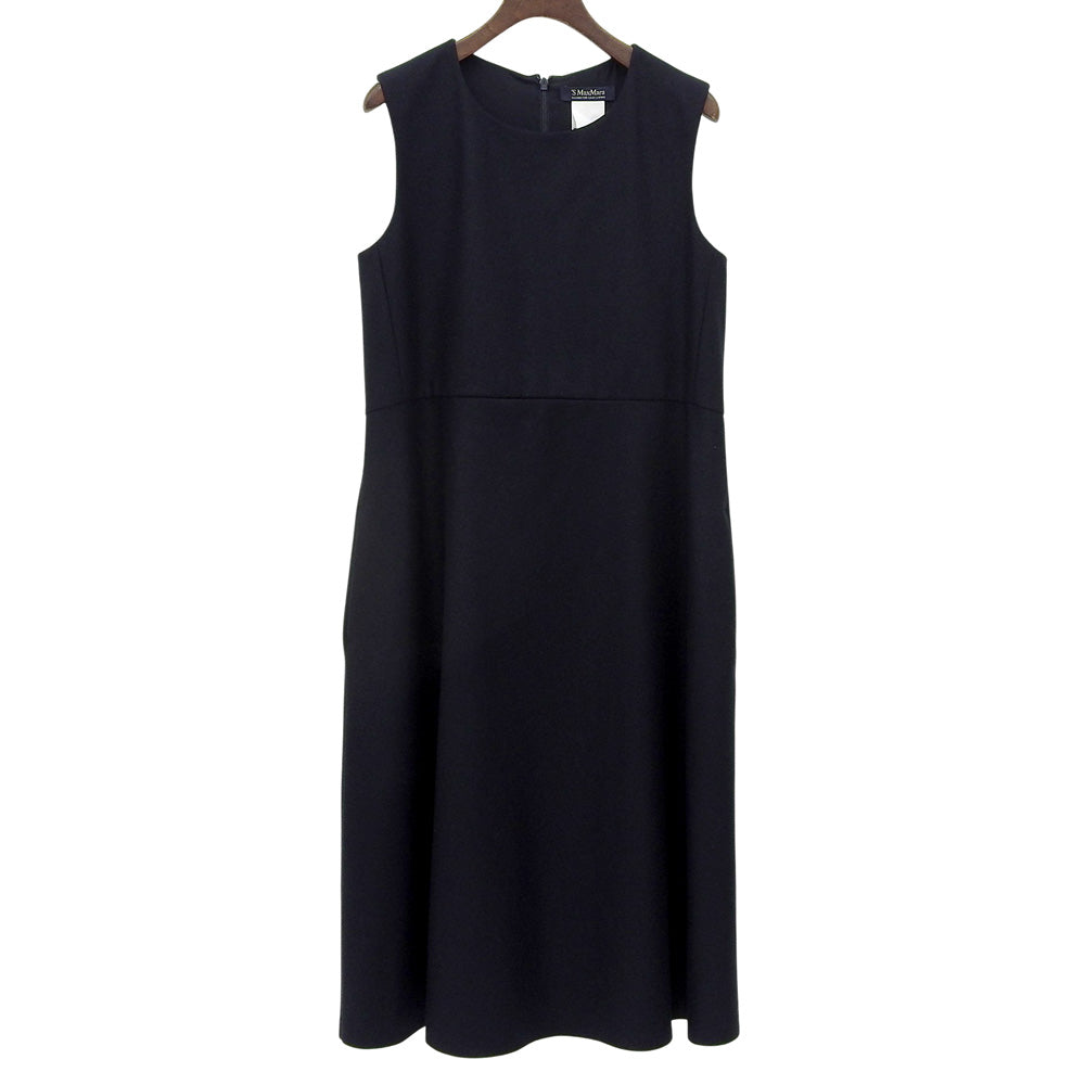 Like New Back Tuck Sleeveless Wool Dress Women's 42 Dress 42 Women's