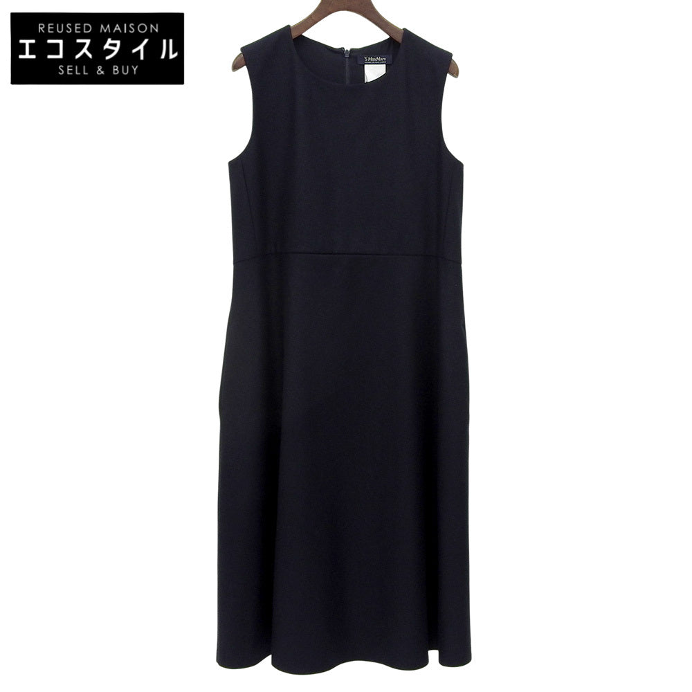 Like New Back Tuck Sleeveless Wool Dress Women's 42 Dress 42 Women's