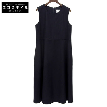 Like New Back Tuck Sleeveless Wool Dress Women's 42 Dress 42 Women's