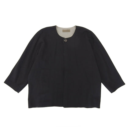 1B Drape Wide Silhouette Jacket for Women, Black, M (Jacket M, Women's)