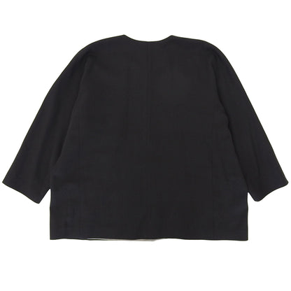 1B Drape Wide Silhouette Jacket for Women, Black, M (Jacket M, Women's)