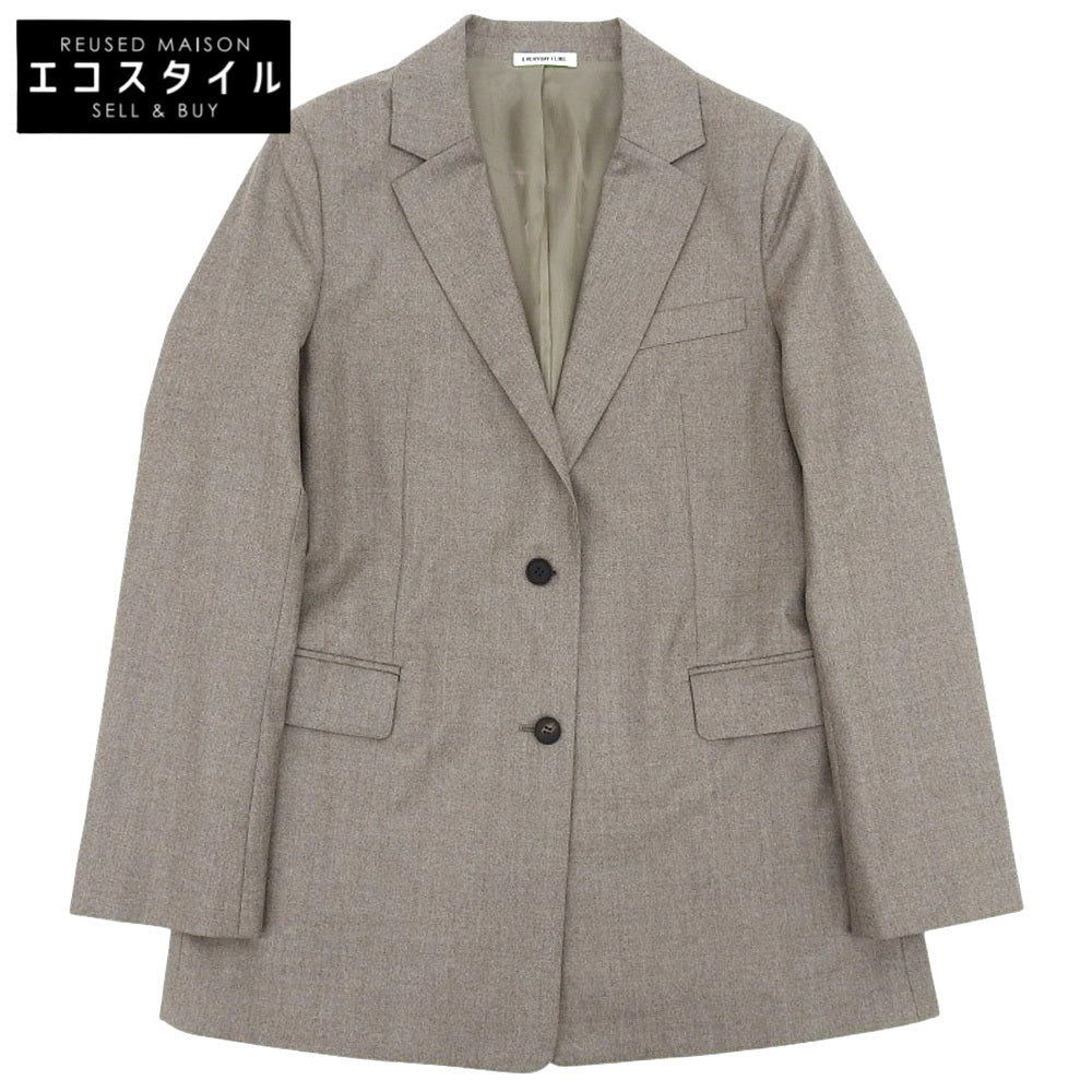 Like New Wool Center Vent 2B Tailored Jacket Women's Beige 38 20-010-500-8020 Jacket 38 Women's
