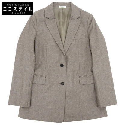 Like New Wool Center Vent 2B Tailored Jacket Women's Beige 38 20-010-500-8020 Jacket 38 Women's