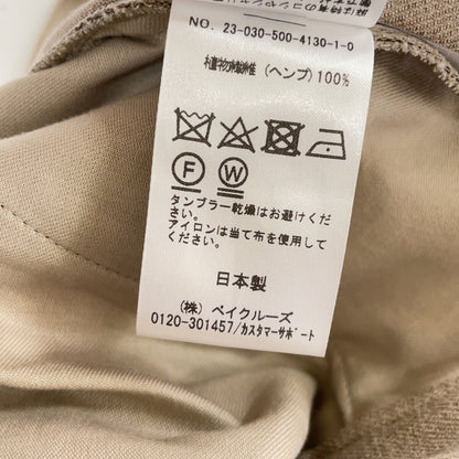 MUSE ミューズ 23-030-500-4130 ﾍﾞｰｼﾞｭ ﾍﾝﾌﾟ ｾﾝﾀｰﾌﾟﾚｽ ﾜｲﾄﾞｽﾗｯｸｽ ボトムス 38