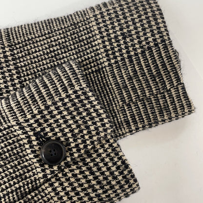 Deuxieme Classe ドゥーズィエムクラス ×ポマンデール 20-010-510-0006 ﾍﾞｰｼﾞｭ ｳｰﾙ混 ﾊｳﾝﾄﾞﾄｩｰｽ 1Bﾃｰﾗｰﾄﾞｼﾞｬｹｯﾄ ジャケット 40