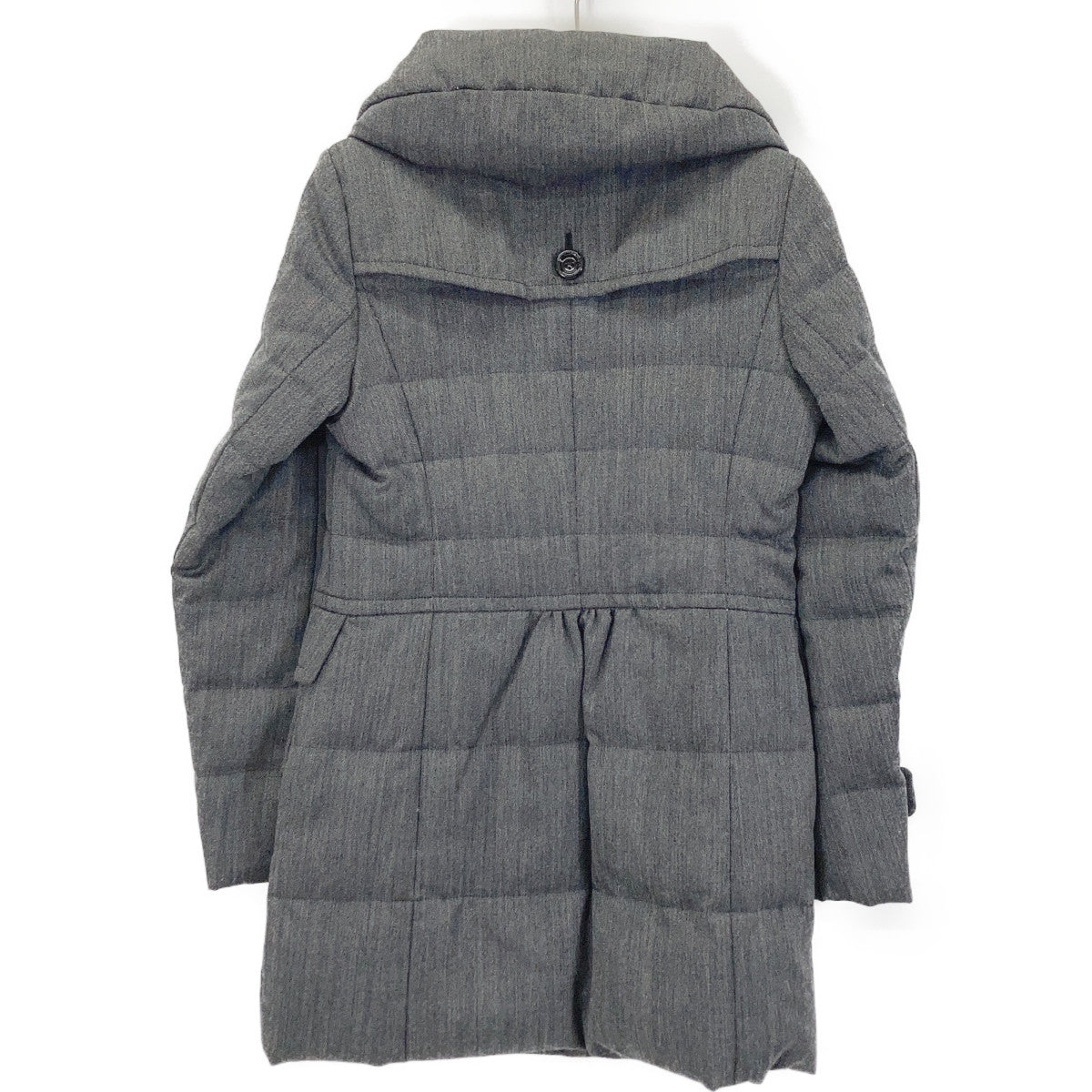 B1C21-648 Charcoal 100% Wool Down Coat Coat 38 Ladies