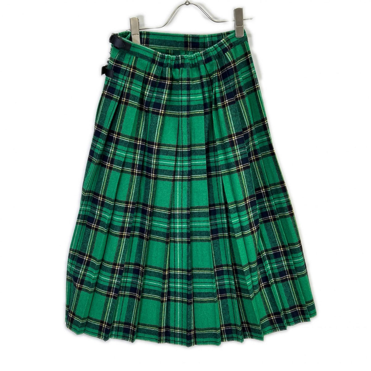 O’Neil of Dublin O'Neil of Dublin 【×Dessin】Green Checked Belted Pleated Skirt Skirt