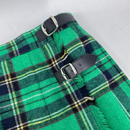 O’Neil of Dublin O'Neil of Dublin 【×Dessin】Green Checked Belted Pleated Skirt Skirt