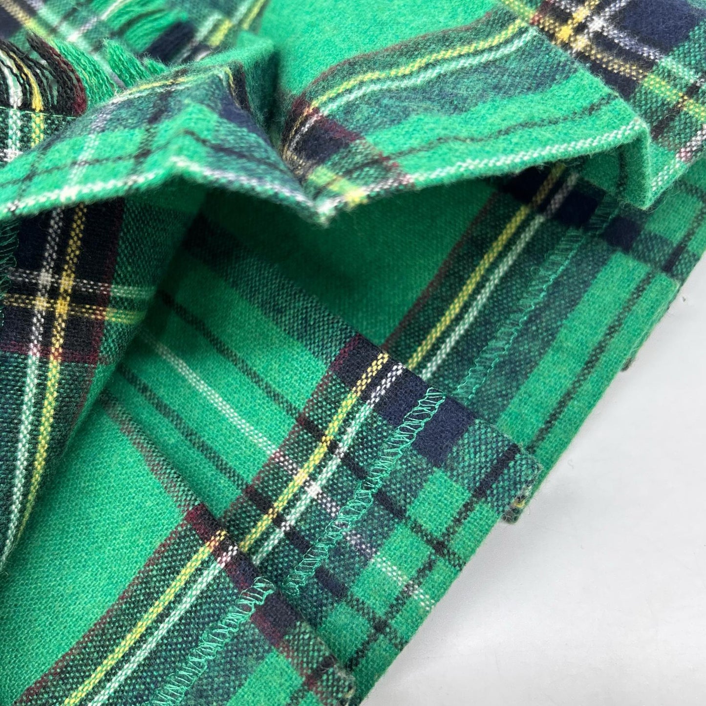 【×Dessin】Green Check Belted Pleated Skirt Skirt 40 Ladies