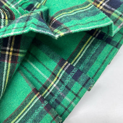 【×Dessin】Green Check Belted Pleated Skirt Skirt 40 Ladies