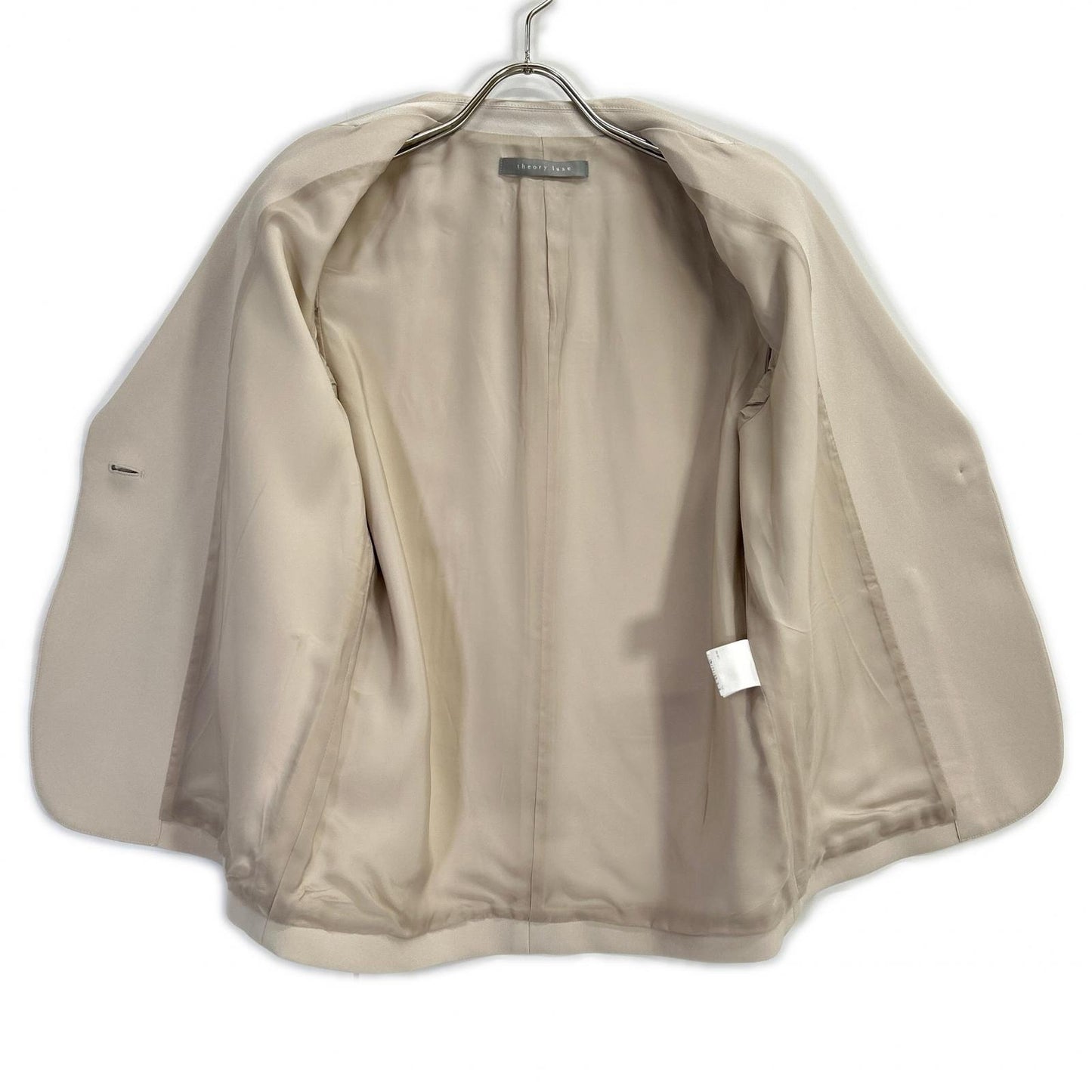 theory luxe セオリーリュクス 25SS 03-5104146 ベージュ トリアセテート CLEVEN CHOUETTE 1Bテーラードジャケット ジャケット