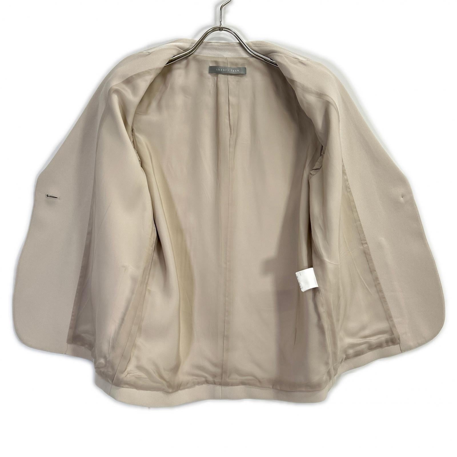 theory luxe セオリーリュクス 25SS 03-5104146 ベージュ トリアセテート CLEVEN CHOUETTE 1Bテーラードジャケット ジャケット