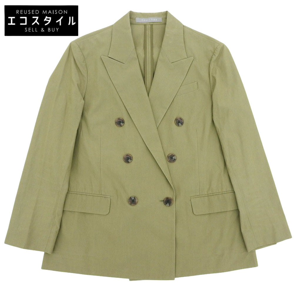theory luxe セオリーリュクス 美品 コットン×ナイロン Harvey Carson Jacket ハーヴィーカーソン ジャケット カーキ 03-5204130 25SS ジャケット