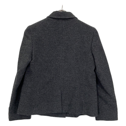 theory luxe セオリーリュクス 24AW 03-4304118 チャコール ウール混 ダブルブレストテーラードジャケット ジャケット