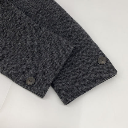 theory luxe 24AW 03-4304118 Charcoal wool-blend double-breasted tailored jacket Jacket