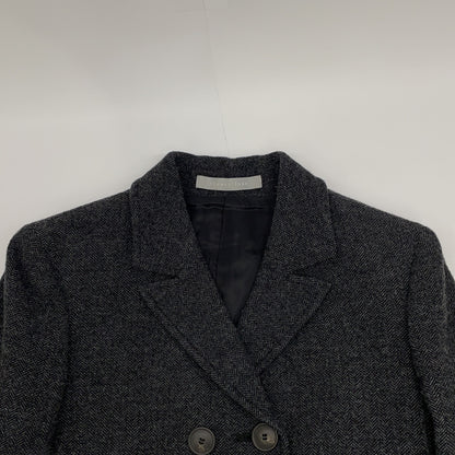 24AW 03-4304118 木炭色 羊毛混纺 双排扣西装夹克 夹克 S32 女式