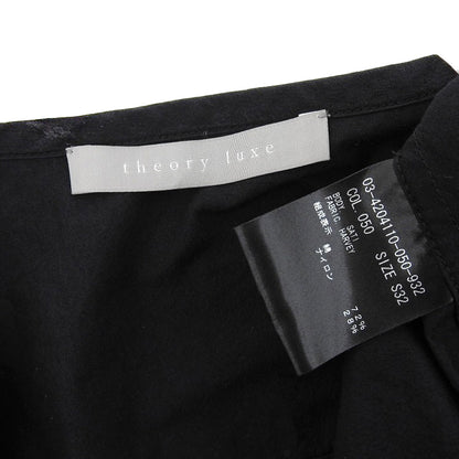 Excellent Condition Cotton x Nylon Wide-Sleeve Collarless Washable Zip Blouson Black 03-4204110 24SS Jacket S32 Women's