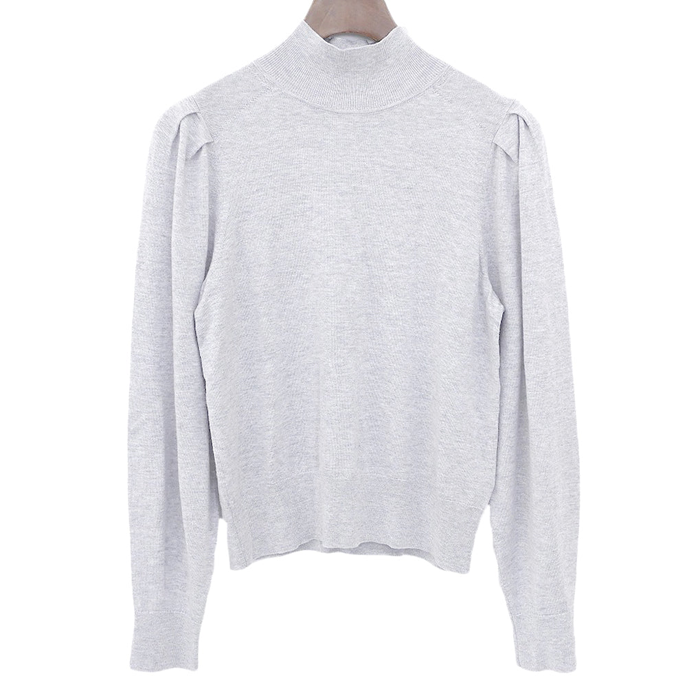美品 羊毛 高领 长袖 针织衫 女士 灰色 32 24AW 03-4301718 上衣 32 女士