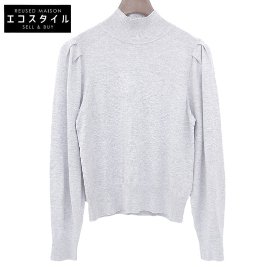 Excellent condition Wool Mock Neck Long Sleeve Knitsawn Top Women's Gray 32 24AW 03-4301718 Top 32 Women's