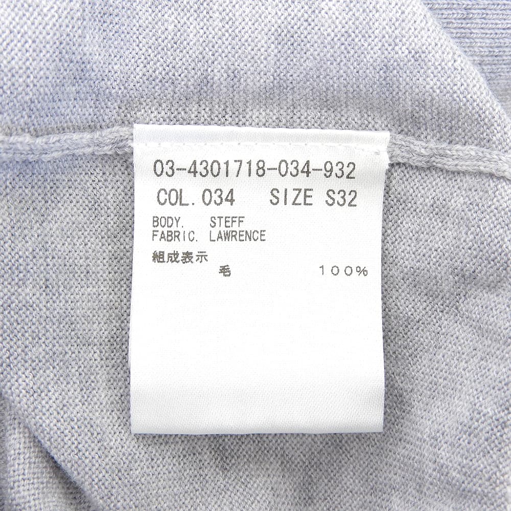 美品 羊毛 高领 长袖 针织衫 女士 灰色 32 24AW 03-4301718 上衣 32 女士