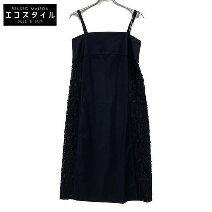theory luxe セオリーリュクス 【美品/24AW】03-4405511 シルク混 レースジャガード キャミソール ワンピース 38