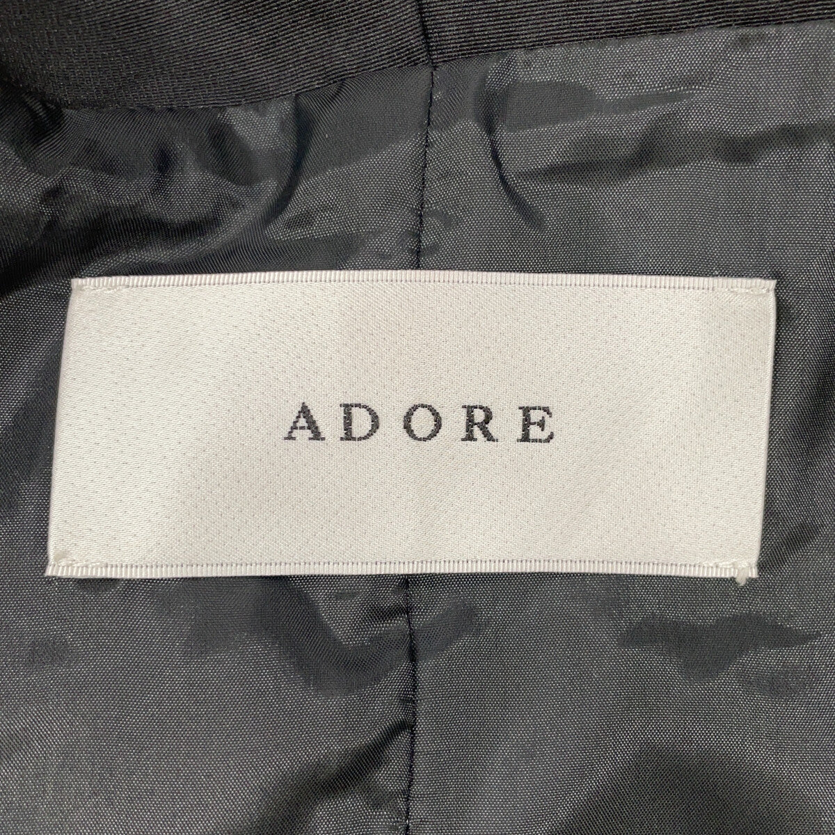 ADORE 阿朵尔 531-3250935 23年款 黑色 三层十字夹克 短款牛角扣大衣 夹克
